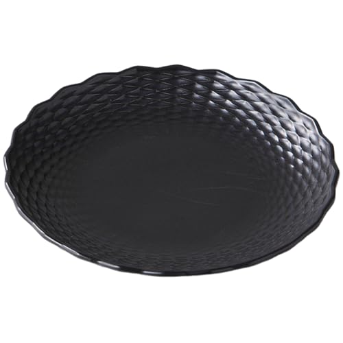 エールネット(Ale-net) 中皿 プレート W16×D16×H2.3cm 和華シリーズ 5寸深皿 黒 磁器 有田焼 日本製