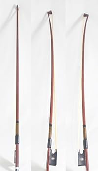 Amazon | 格安 バイオリン弓 4/4、フェイクの鯨髭巻き、黒檀