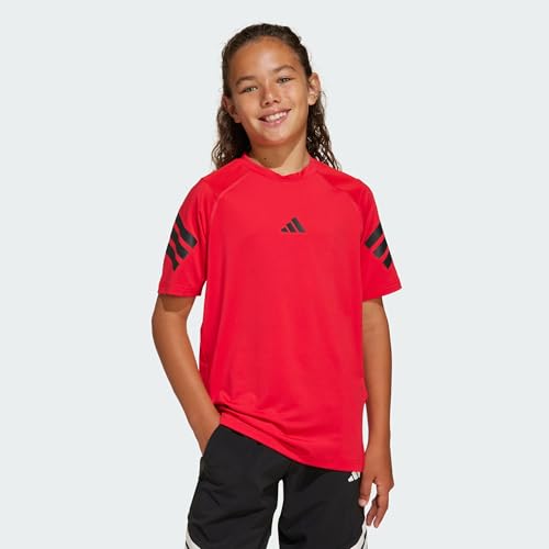 T-shirt adidas junior respirant haut de sport polyvalent pour garçon et fille