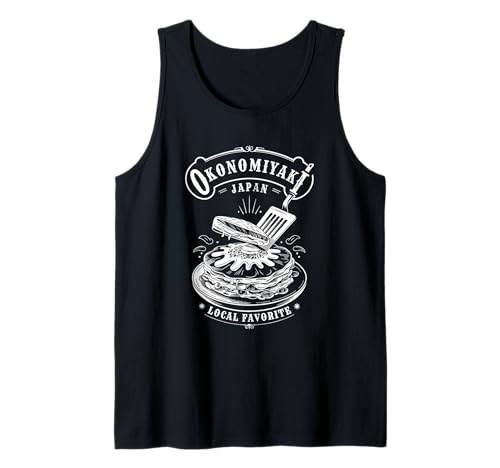 Okonomiyaki Japanese Savory Pancake Osaka Food Fan Souvenir Tank Top