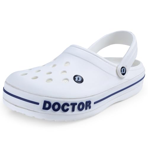 Image of DOCTOR EXTRA SOFT Men's Ultra Soft Casual Clogs /Sandals with Adjustable Back Strap for Adult | Comfortable | Light Weight | Stylish & Anti-Skid | Waterproof & Everyday Use Mules for Gents & Boys D-502