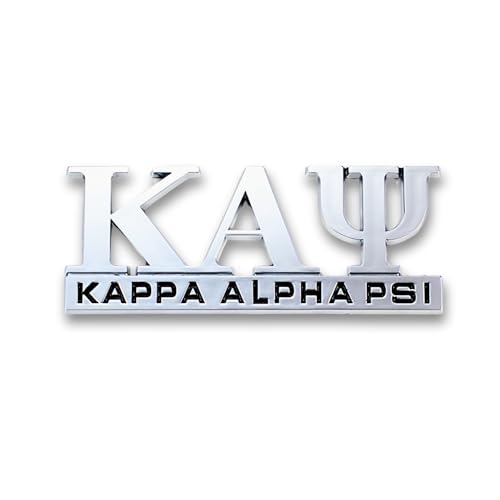 Image of Kappa Alpha Psi Chrome Cut Out Car Tag