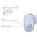 SUIE Bidet Toilet Attachment Self-Cleaning Nozzle, Non-Electric Adjustable Cold and Hot Water Nozzles Bathroom Toilet Attachment