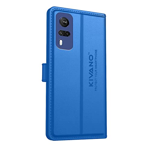 Image of KIVANO Compatible with Vivo Y51 (2020) / Vivo Y53s / Vivo Y31 / Vivo Y51A Flip Cover | Leather Finish | Inside Pockets & Inbuilt Stand | Shockproof Wallet Style Magnetic Closure Back Cover Case