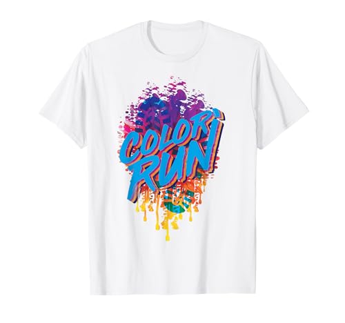 Color Run Shirt Kids Fun Race for Powder Color Runs T-Shirt