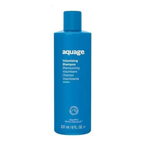 Aquage Volumizing Shampoo for Women & Men - Lightweight Deep Cleansing Hair Shampoo with AlgaePlex - Long-Lasting Volume Body & Shine for Fine Thin Hair (8 oz)