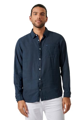 Kaporal, Chemise pour Hommes, Modèle Motus, Coupe Regular, Col Chemise, Manches Longues, Chemise Chic et Décontracté, 82% Tencel - 18% Lin, Taille L,...