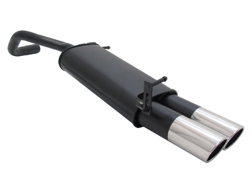 Novus sports exhaust silencer with stainless steel tip for V Facelift Type 9N3 All engine types Exhaust type 1 x 90 mm SR-Design P/N A3331E90SR