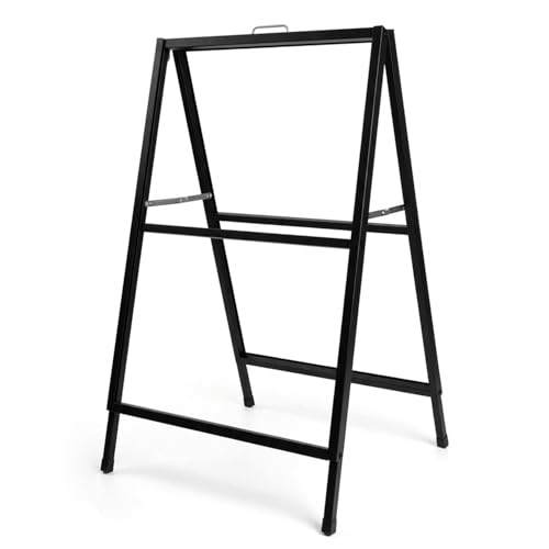 Fivepesucc Heavy Duty 24x36 A-Frame Sidewalk Sign Double Sided Metal Sandwich Board — view 2