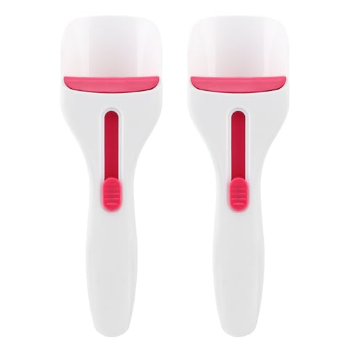 2pcs Cupcake Scoop Batter Dispenser Cupcake Batter Scoop Sliding Button Cake Cream Spatulas for Elegant Baking, Pastry(COLOR:white)