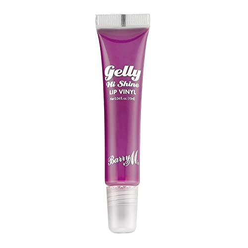 Barry M Gelly Hi Shine Lip Vinyl Gloss, Shade Ornate- Bold Orchid Pink | Glossy Finish