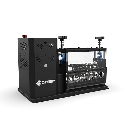 Image of CJYESY Wire Stripping Machine 0.06-1.5 inch,Wire Stripper Machine 11 Channels 10 Blades,Automatic Wire Stripping Tool 370 W, 80 ft/min,Visible Stripping Depth Reference