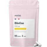 Biotine 450 µg + Sélénium et Zinc, 60 Gélules Végétales - 2 Mois...
