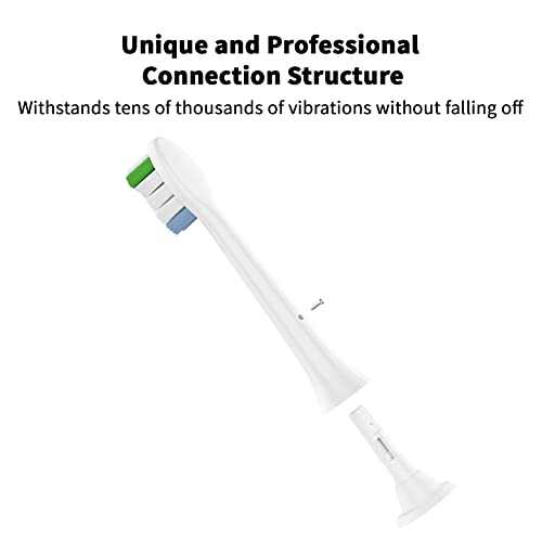 USHON Replacement Toothbrush Heads for Philips Sonicare Replacement Heads, Brush Heads Compatible with Phillips Sonicare Snap-on Electric Tooth Brushes, 8 Pack - Thumbnail 6