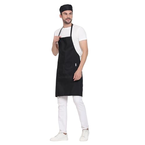 uniformer Apron for Men and Women | Durable & Stylish for Kitchen, Restaurant, Cafes | Ideal for Chefs, Bakers & Home Cooks | Easy to Clean | Unisex Design (Pack of 12)