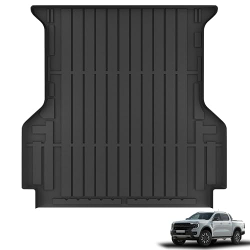 KARPAL Truck Bed Mat for 2024-2026 Ford Ranger (5FT/59.6 Bed) PE All Weather Truck Bed Liner Cargo Trunk Accessories Pickup Liner