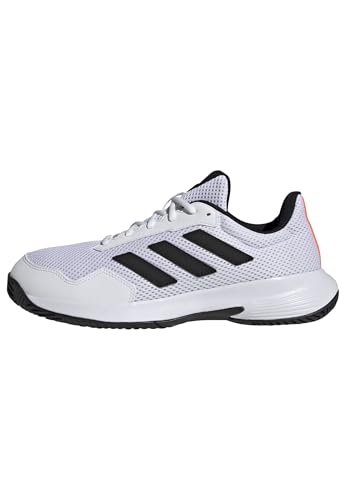 adidas Unisex Court Spec 2 Tennis Shoes, FTWR White/core Black/Lucid Orange, 11.5 UK