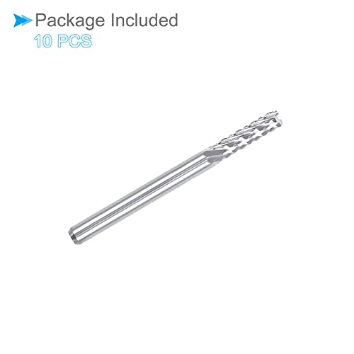 Image of Carbide End Mill Engraving Milling Bits, 3mm Bit Dia. 1 /8 inch Shank, CNC Cutting Router Bits Tool - (Applications: for PCB Machine), 10-Pieces