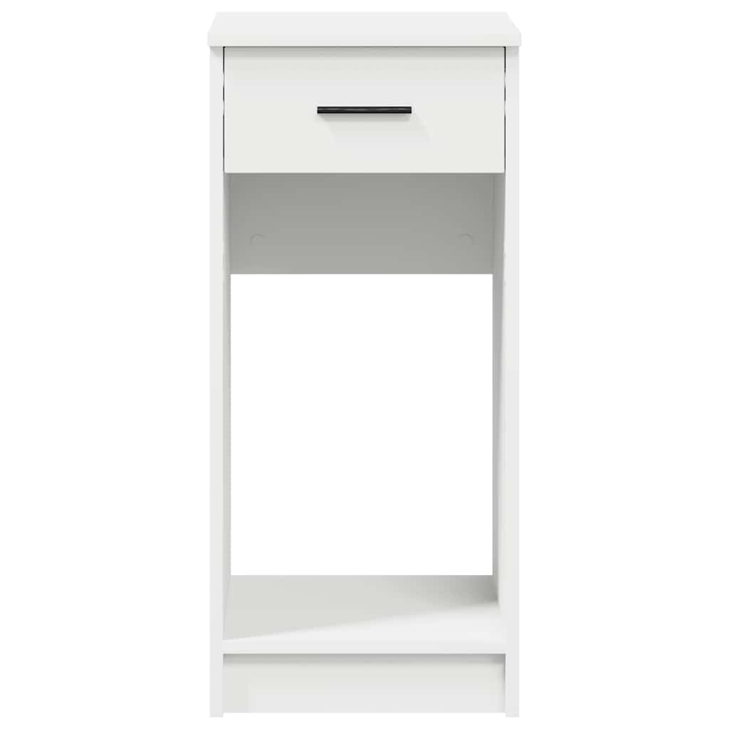 Computerschrank mit Schublade Weiß Holzwerkstoff 35x45x77 cm für Homeoffice und Büro, vielseitiger Arbeitstisch mit Stauraum und Ablage für Schreibtischzubehör