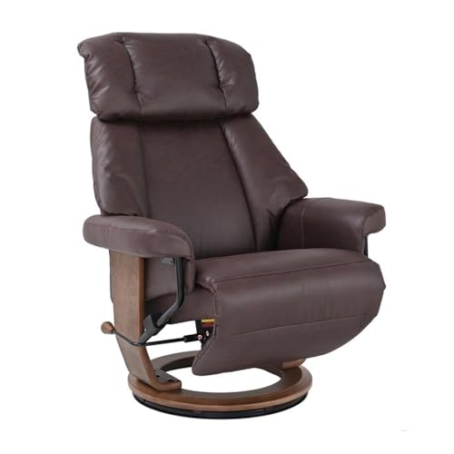 Sillón reclinable moderno tela marrón
