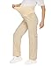 BRATUC Maternity Pants Cargo Pregnancy Pants Over Belly Stretchy Comfy Casual Hiking Trousers with Pockets Medium Khaki