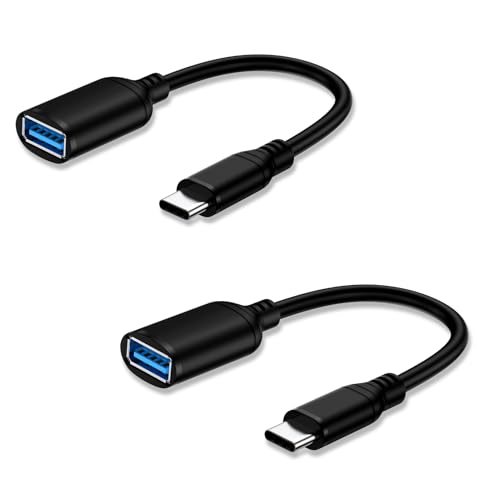USB C to USB 3.0 Adapter 2Pack,USB C Male to Female OTG Cable for Google Pixel 10 Pro XL 10 Pro Fold...