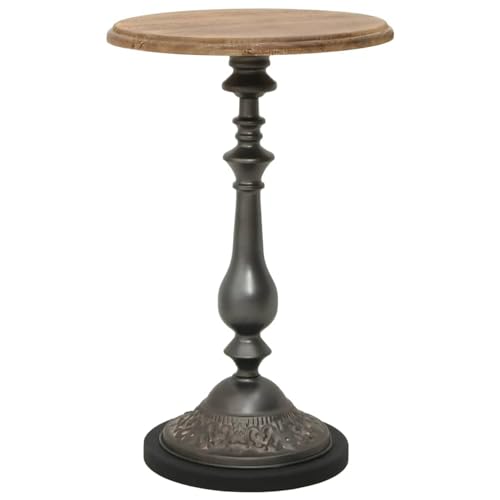 qohoio Mesa Auxiliar de Madera Mesa Auxiliar Mueble Auxiliar salón Mesa Auxiliar Madera de Abeto Maciza marrón 40x64 cm