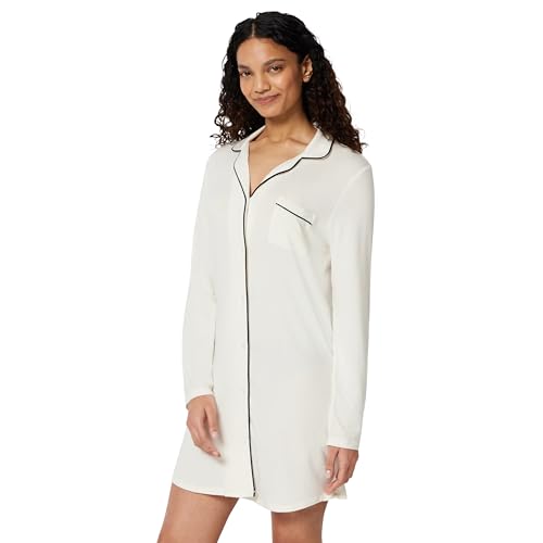 Image of Amazon Essentials Women's Piped Nightshirt (Available in Plus Size)