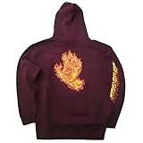 サンタクルズ FLAME HAND フレイムスクリーミングハンド プルオーバーフードスウェット パーカー BURGANDY バーガンディー (JP, アルファベット, XL, バーガンディー)