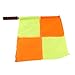 Dioche 2pcs Soccer Referee Flags, Red Yellow Ref Cards Sports Soccer Linesman Flags Hockey Training Flags with Storage Bag