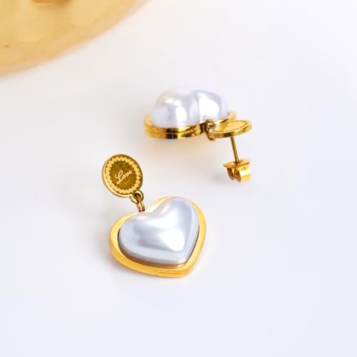 Image of Rubans Demi Fine Stainless Steel Drop Earrings Daily Gift for Women & Girls