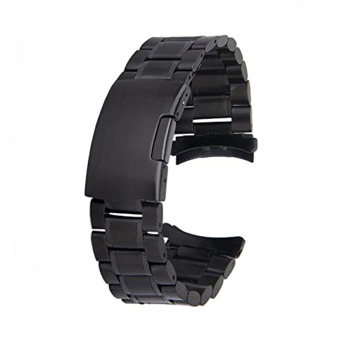 Correa de reloj de 22 mm con eslabones planos 3D antiarañazos