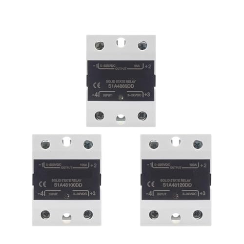 Relais statique DC-DC 100A S1A48100DD entrée 3-32VDC sortie 5-220VDC