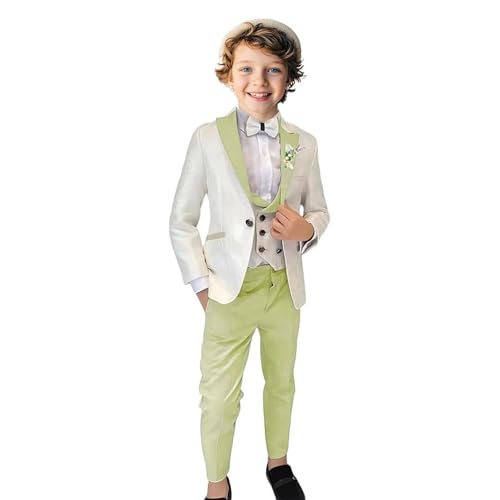 Boy Suit Tuxedo Kids Jacquard Formal Suits for Boy Wedding