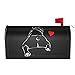 Funny Bulldog Puppy Dog French Mailbox Cover Magnetic Standard Size Letter Post Box Cover Wrap Oversize Decoration Welcome Home Garden Outdoor 21