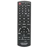 VINABTY N2QAYB000640 Remoto di ricambio Compatibile con PANASONIC Micro Hifi System SC-HC25 SA-PM500DBEB SC-AKX14 SC-PMX5 SC-PM500 SA-PM500EG-K SA-PM500EG-S SA-PM500EP-K SA-PM500GA-K