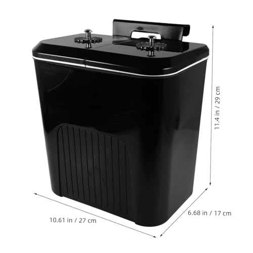 Caneca de basura de cocina montada en pared, doble compartimento 9L miniatura 2