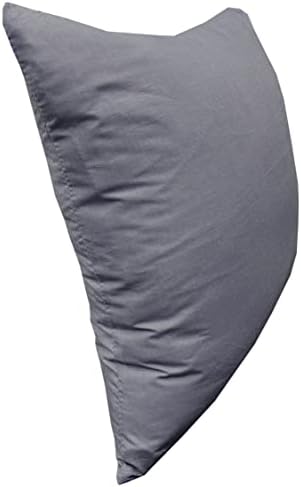 HOMELY IDEAS 4 Pack Cushion Covers 40cmx40cm with Invisible Zipper, 180TC Square Pillowcase for Livingroom, Sofa, Bedroom & Couch (4PCS, GREY)