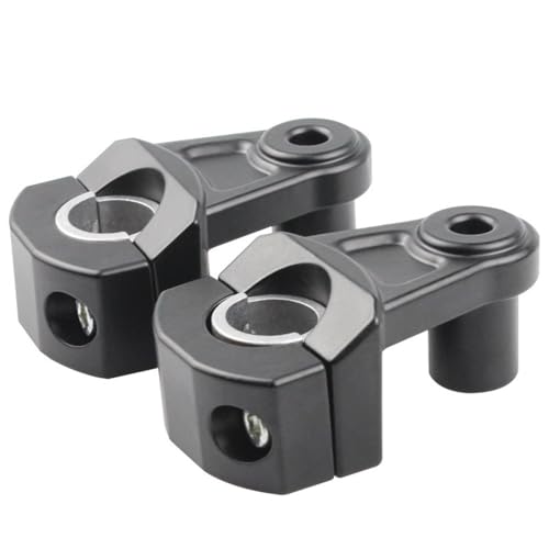 Réhausseur guidon moto universel en aluminium usiné pour diamètres 22 et 28mm