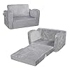   VEVOR-Kids-Couch-Toddler-Chairs-Comfy-2-in-1-Toddler-Couch-Sofa-Bed-Fold-Out-Convertible-Sofa-to-Lounger-Kids-Chair-Seat-Playroom-Furniture-for-Kids-Girls-Boys-Grey