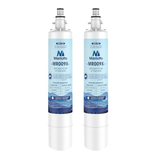 Image of MARRIOTTO Replacement for GE® RPWFE, RPWF (Built-in CHIP) Refrigerator Water Filter, Compatible with GFE28GELDS, PFE28KELDS, PFE28KYNFS, GFD28GELDS, GYE22HMKES, GFE28GYNFS, GFD28GYNFS, Pack of 2