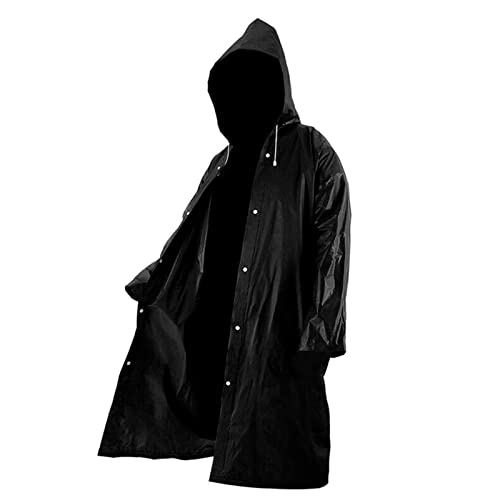 kowaku Outerwear Poncho EVA Capa de Chuva Impermeável Capa de Chuva Jaqueta com Capuz para O Ar Livr