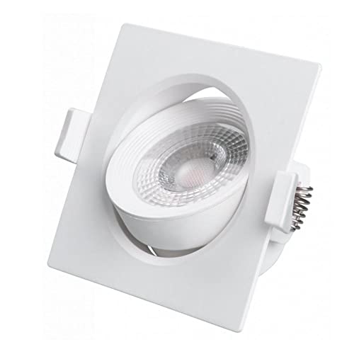 Spot Led Embutir 5w Direcionavel Quadrado Luz Fria Garantia