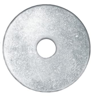 Flat Repair Penny Mudguard Washer (Large OD) Bright Zinc Plated Steel Heavy Duty (M8 x 40 BZP PENNY WASHER)