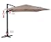 Produktbild osoltus ALU Ampelschirm Sonnenschirm Big Roma Plus Tilt 300 x 300cm beige incl. Schutzhaube