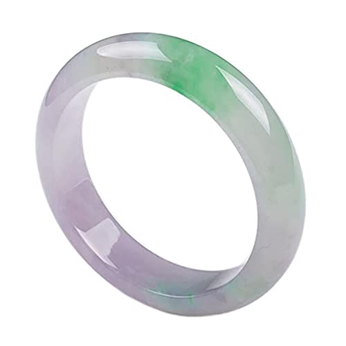 Bracelet en jade naturel vert clair violet pour femmes bijoux jonc
