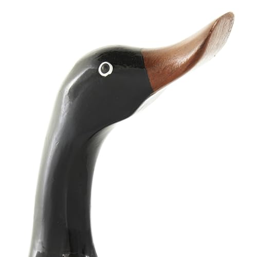 Set de 3 estatuas decorativas de madera negra, 16, 14 y 11 pulgadas miniatura 5