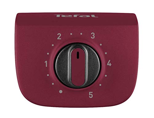 Foto von Tefal Easygrill Elektrischer Standgrill | BG90F5 | Mit Standfüßen Für Draußen | Auch Als Tischgrill Drinnen verwendbar | 2300 W | 870cm² Grillfläche | Leichte Reinigung | schwarz/Burgunderrot