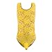 Bodysuit Lingerie For Men Sexy Slutty Shorts Fashion Lace Jumpsuit Vest Underwear See Through Outfit (Yellow, One Size)