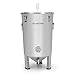 Klarstein Gärkeller - Cuve de fermentation, Bière artisanale, 30L de capacité, Comprenant un barboteur, Inox 304, Thermomètre jusqu'à 40 °C, Robinet de vidange, Argent
